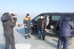 Инспекторы ГИМС и спасатели проводят рейды по выявлению автомобилей, выезжающих на лёд